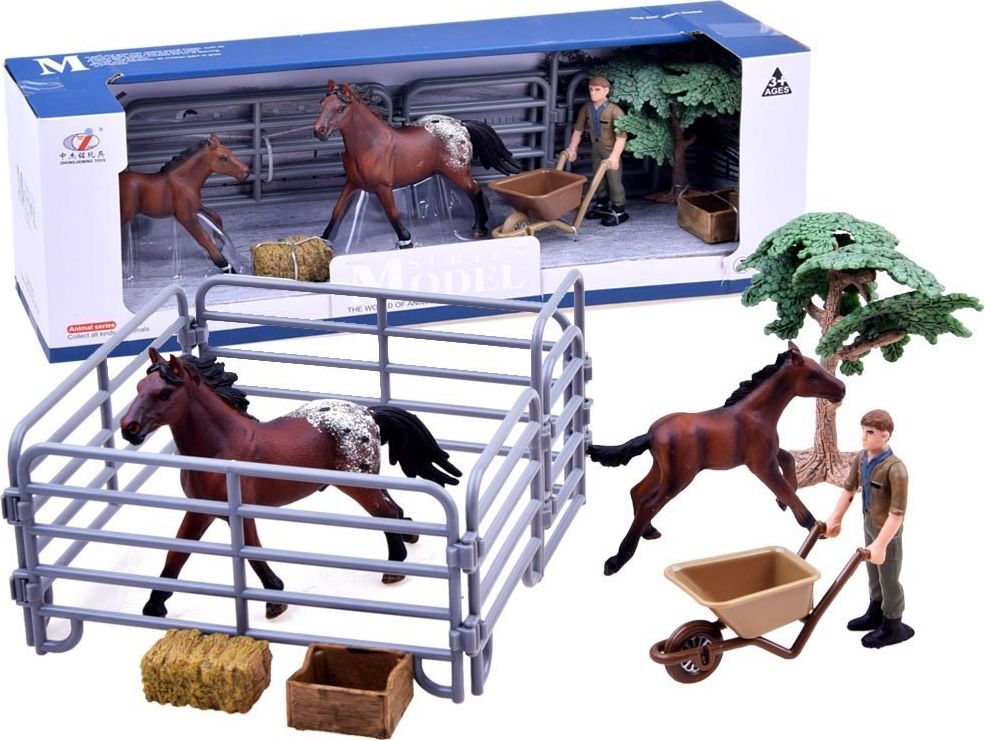 Figurka Jokomisiada Kon i zrebie, farmer (ZA2605 C) ZA2605 C (5905258512846) bērnu rotaļlieta