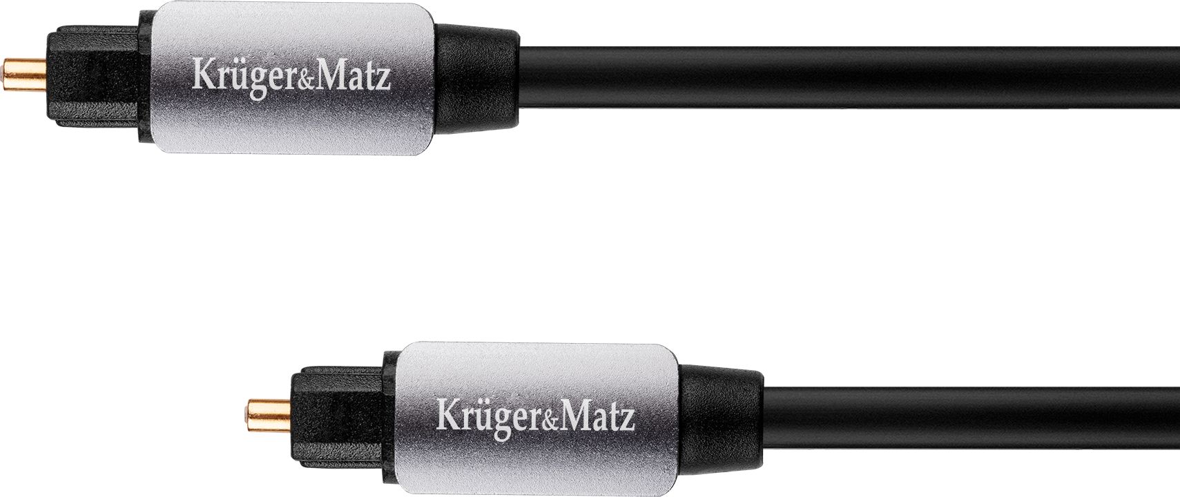Kabel Kruger&Matz Toslink - Toslink 2m czarny (KM0321) KM0321 (5901436784876) kabelis video, audio