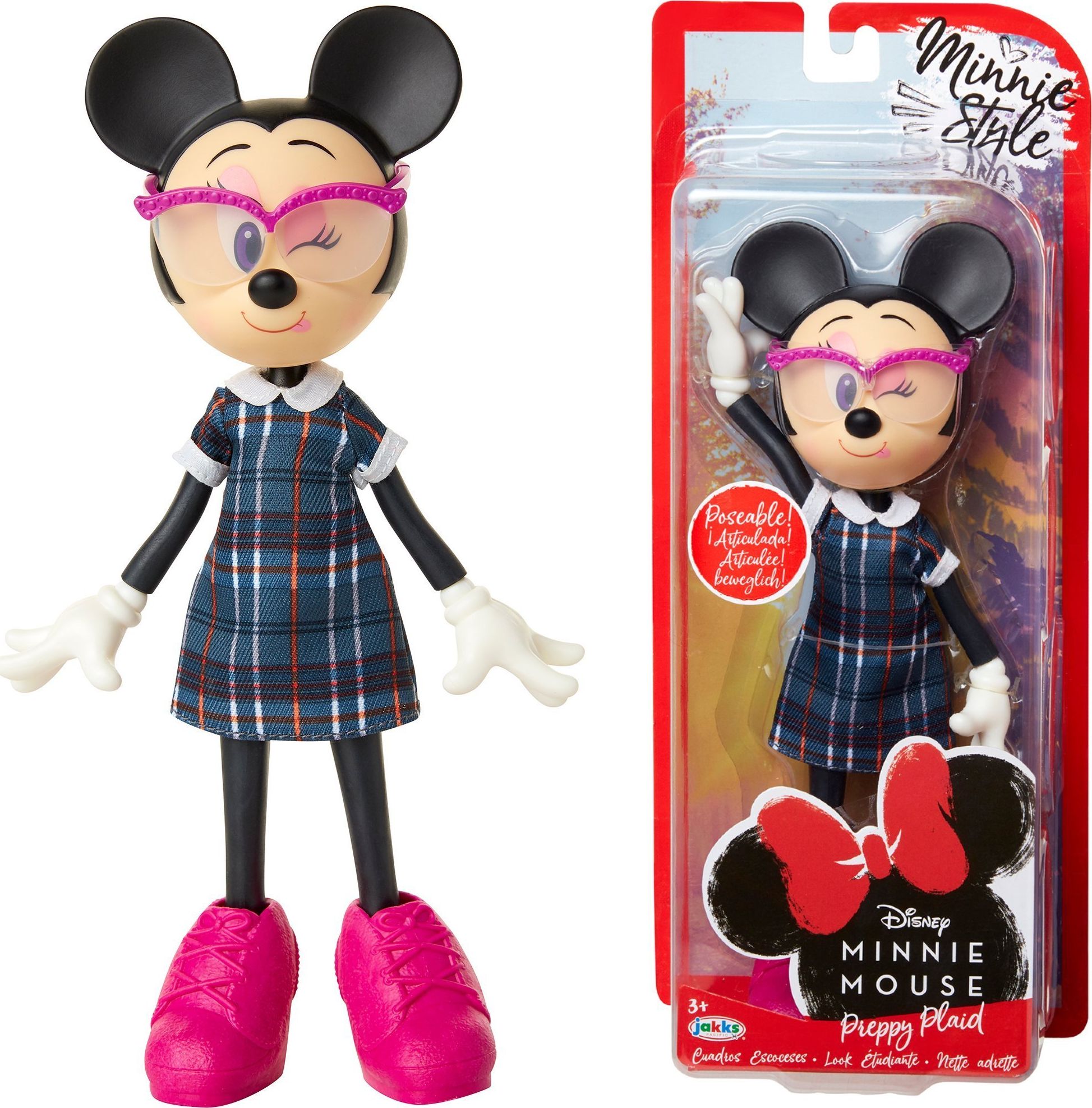 Figurka Jakks Pacific Disney Myszka Minnie Preppy Plaid (200054) 10986-uniw (192995200548) bērnu rotaļlieta