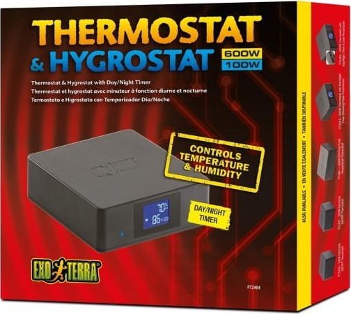 Exo Terra Termostat / Hygrostat, 600 W/100W EX-4642 (015561224642)