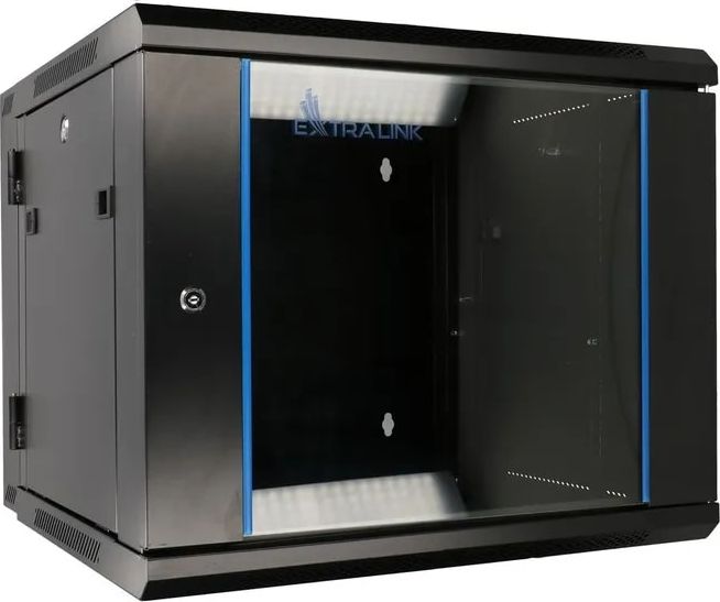 EXTRALINK 9U 600mm rack cabinet black Serveru aksesuāri