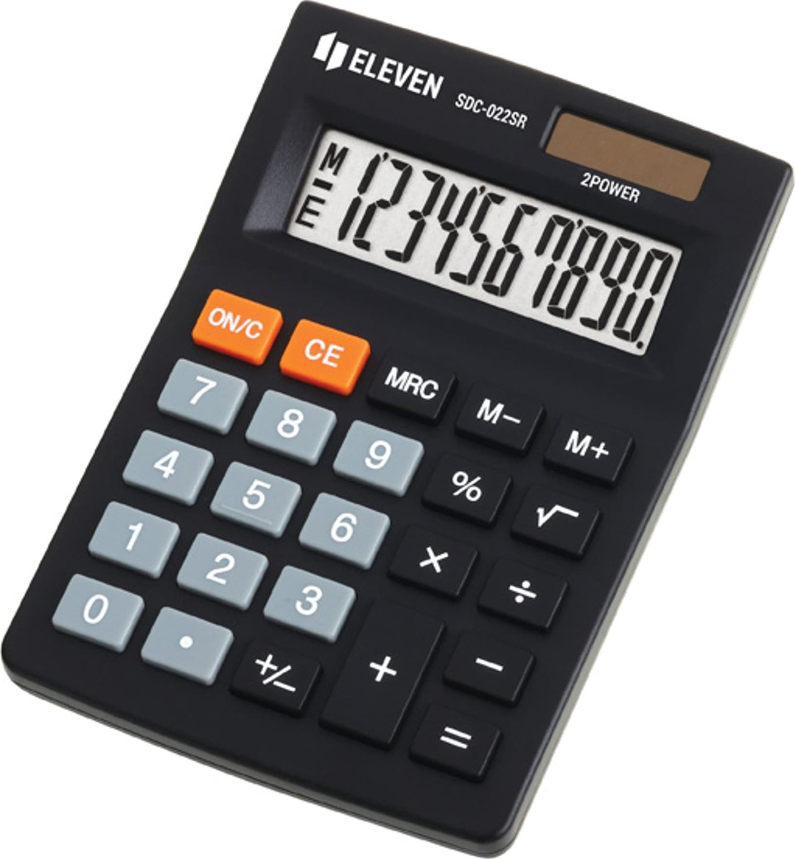 Kalkulator Eleven Eleven Kalkulator SDC022SR, czarna, biurkowy, 10 miejsc, podwojne zasilanie SDC-022SR (5904966860096) kalkulators