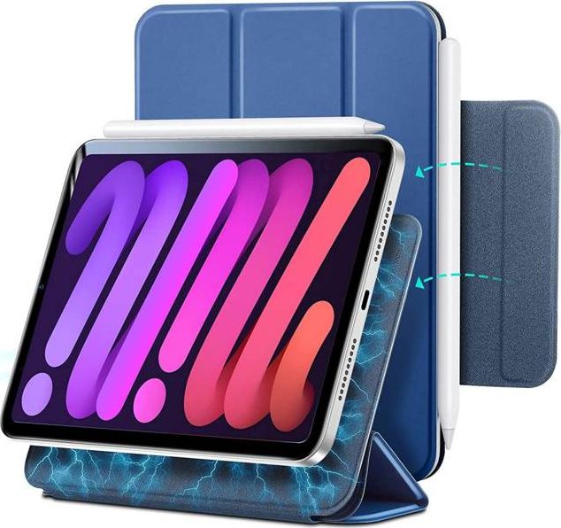 Etui na tablet ESR Etui ESR Rebound Magnetic Apple iPad mini 2021 (6. generacji) Navy Blue ESR362BLU (4894240139943) planšetdatora soma