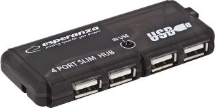 HUB USB Esperanza 4x USB-A 2.0 (EA-112) EA-112 (5905784768564) USB centrmezgli