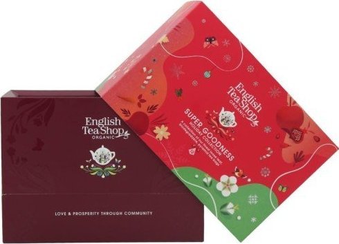 English Tea Shop KOLEKCJA HERBATEK SWIATECZNYCH BIO PIRAMIDKI (SUPER GOODNESS - 3 SMAKI) (12 x 2 g) 24 g (PRODUKT SEZONOWY) - ENGLISH TEA SH piederumi kafijas automātiem