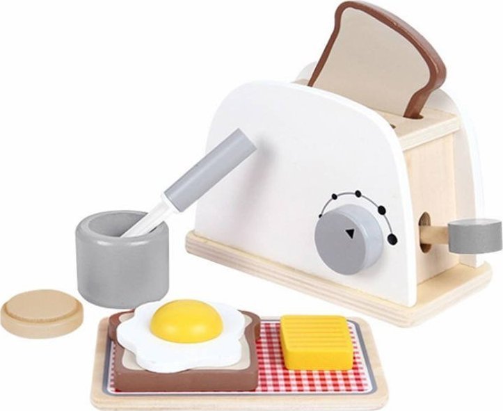 Jokomisiada Toster drewniany zabawka dla dzieci + jajko ZA4122 ZA4122 (5905258500607)