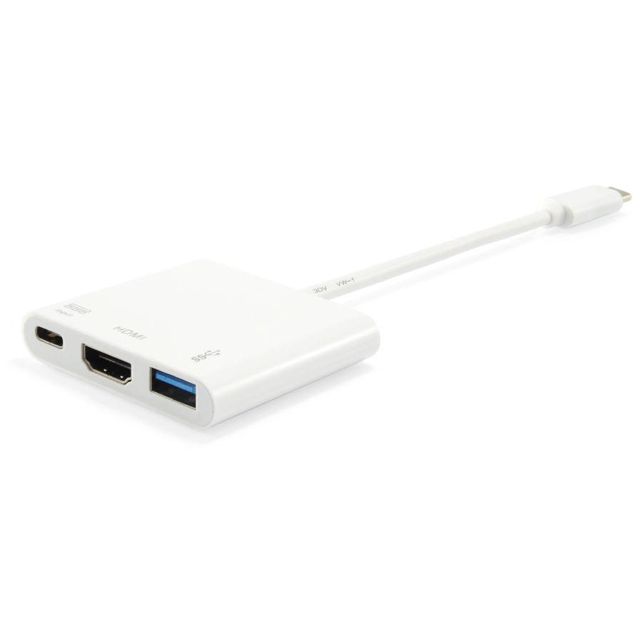 Equip Adapter USB-C -> HDMI,USB3.0,PD        4K30Hz 0.15m ws adapteris