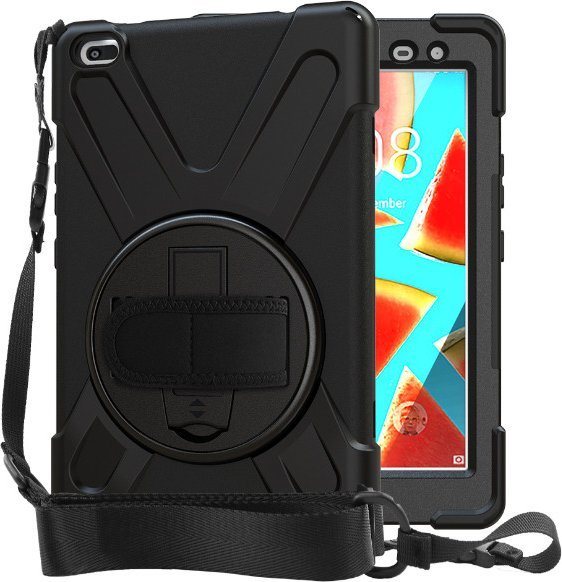 eSTUFF Lenovo TAB M8 HD Black Defender Case. Raised  5704174522140 planšetdatora soma