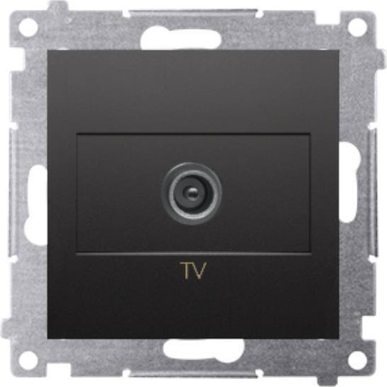 Kontakt-Simon Simon 54 Gniazdo antenowe TV pojedyncze (modul). Do instalacji indywidualnych czarny mat DAK1.01/49 DAK1.01/49 (5902787871192)