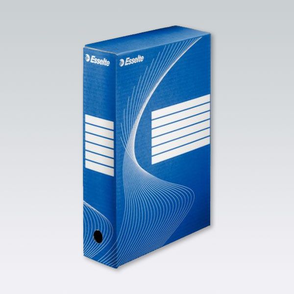 Esselte Pudlo archiwizacyjne Esselte Boxy 100 A4 niebieski 100x245x345 (128421) ESSX0132 (5901500801072) biroja tehnikas aksesuāri