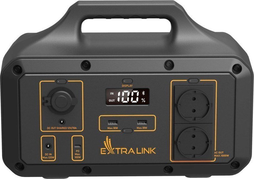 Extralink EPS-S1000S portable power station 6 Lithium-Ion (Li-Ion) 46000 mAh 1000 W 13 kg Powerbank, mobilā uzlādes iekārta