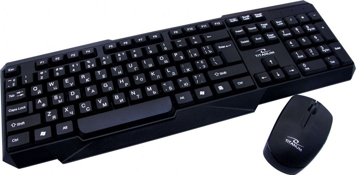 Esperanza TITANUM WIRELESS SET 2.4GHz KEYBOARD WITH 3D MOUSE MEMPHIS UKRAINIAN LAYOUT 5901299939604 klaviatūra