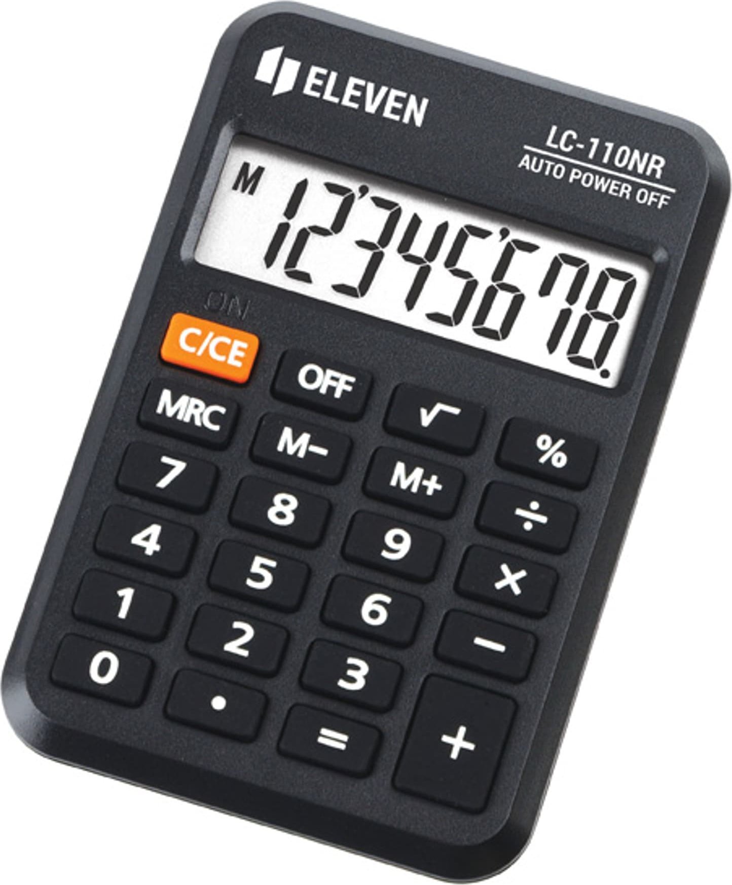 Kalkulator Eleven Eleven Kalkulator LC110NR, czarna, kieszonkowy, 8 miejsc kalkulators