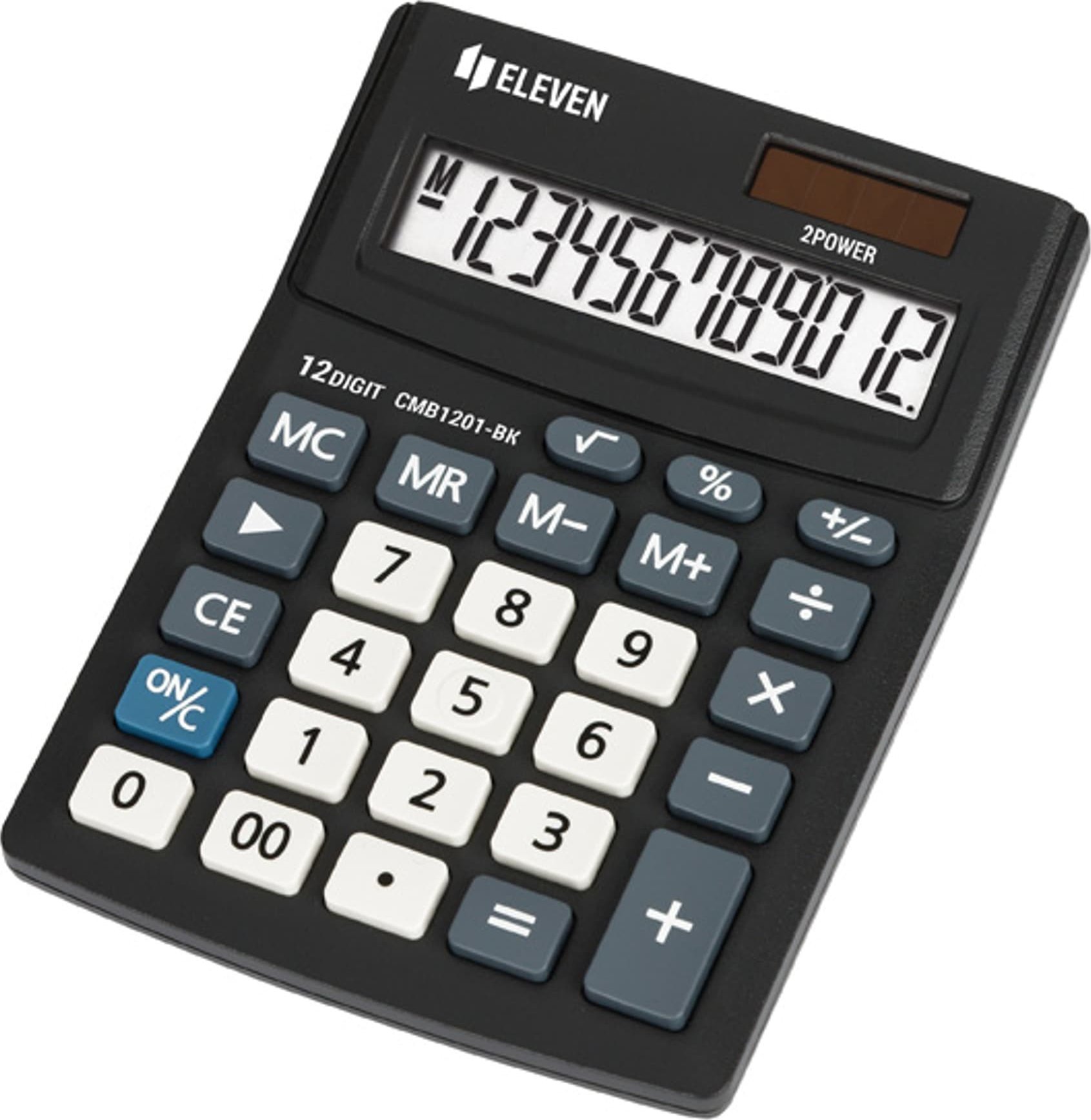 Kalkulator Eleven Eleven Kalkulator CMB1201-BK, czarna, biurkowy, 12 miejsc, podwojne zasilanie CMB1201-BK (5904966860041) kalkulators
