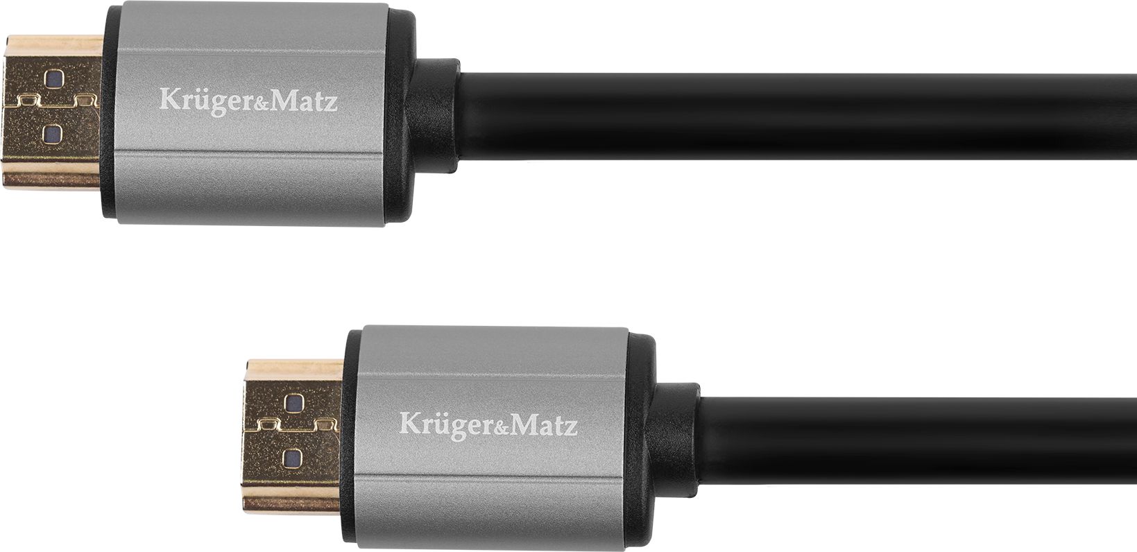 Kabel Kruger&Matz HDMI - HDMI 1m czarny (KM1203) KM1203 (5901890032995) kabelis video, audio