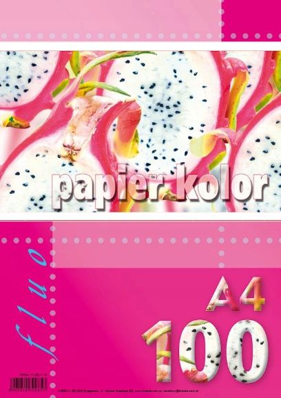 Kreska Papier ksero A4 80g rozowy 100 arkuszy AA556KRS (5905824300860) papīrs