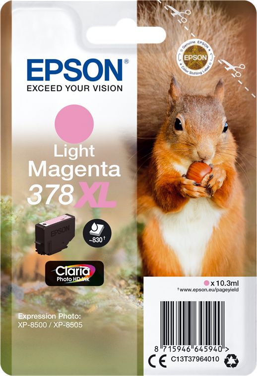 Epson ink cartridge 378 XL light magenta Claria Photo HD   T 3796 kārtridžs