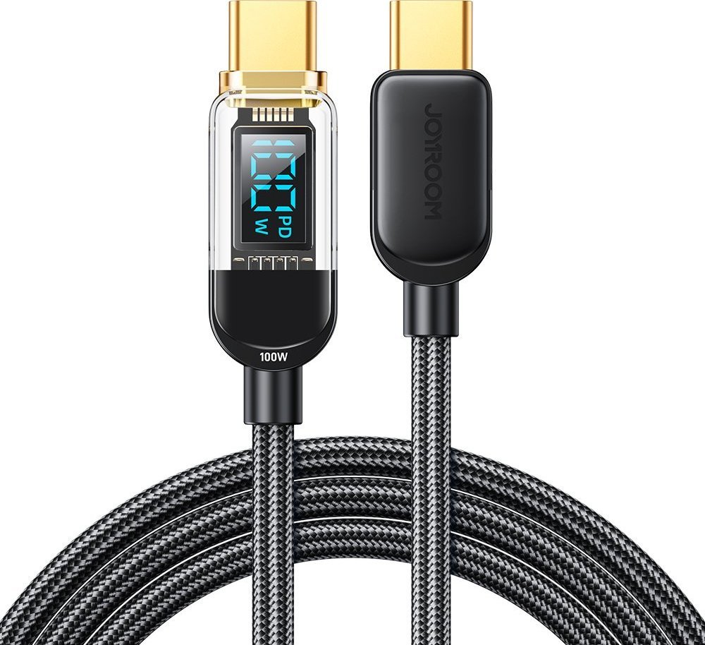 Kabel USB Joyroom USB-C - USB-C 1.2 m Czarny (JYR646) JYR646 (6956116731137) USB kabelis