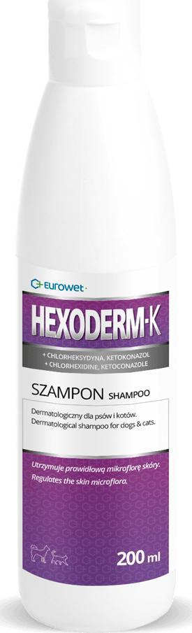 EUROWET Szampon Hexoderm K 200ml MS_17791 (5907785442924) piederumi kaķiem