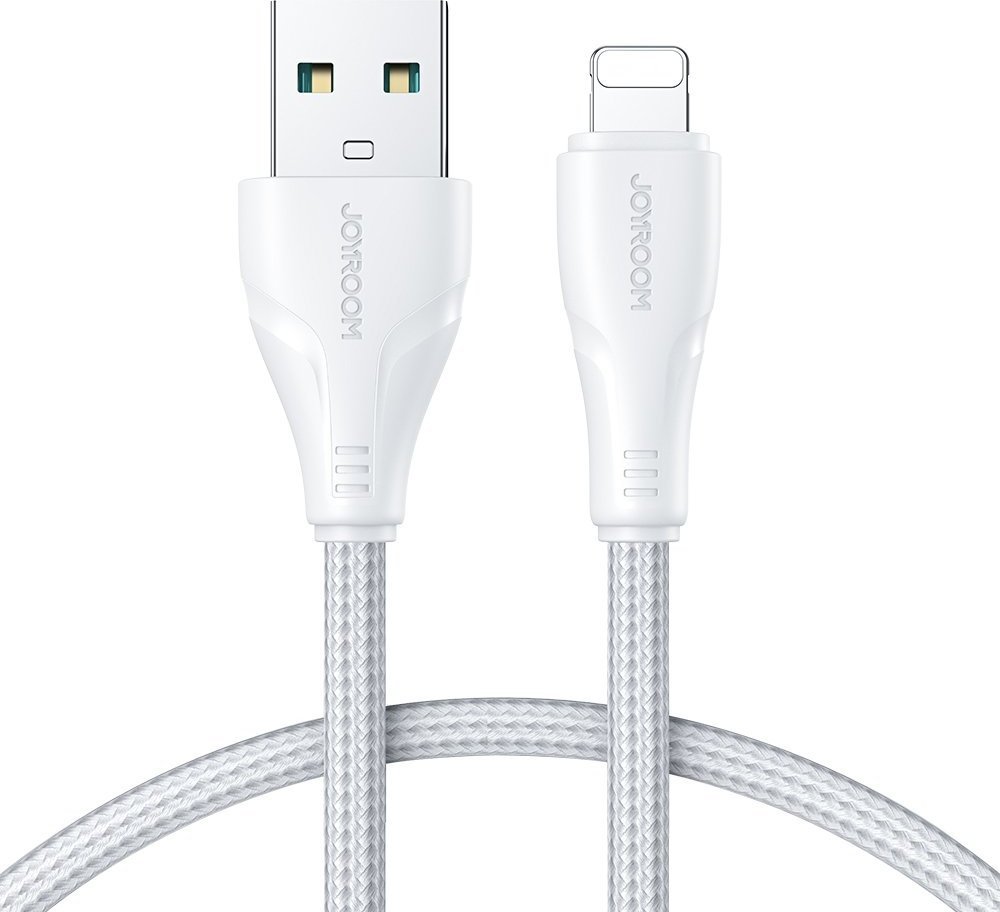 Kabel USB Joyroom USB-A - Lightning 1.2 m Bialy (JYR620) JYR620 (6956116703059) USB kabelis