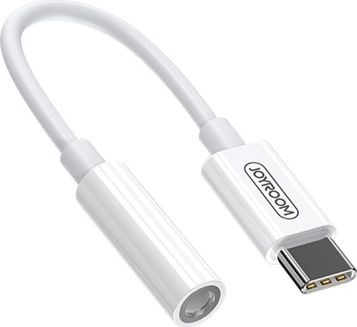 Adapter USB Joyroom USB-C - Jack 3.5mm Bialy  (JYR198) JYR198 (6941237103376)