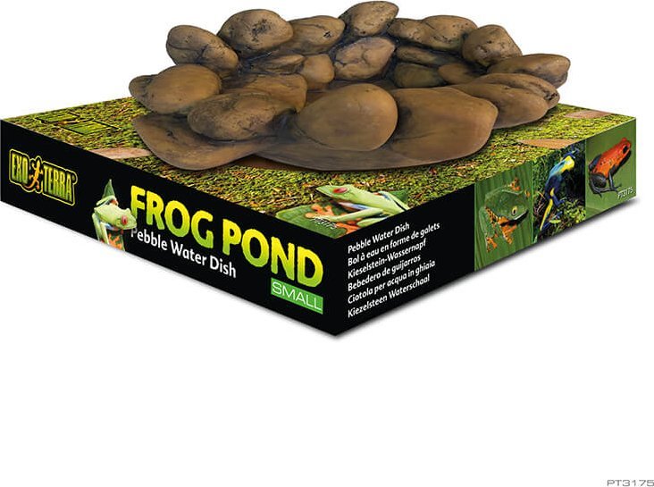 Exo Terra Frog Pond, miska dla zab, w ksztalcie kamieni, S, 15 x 12,5 x 5,5 cm/ 75 ml EX-1756 (015561231756)