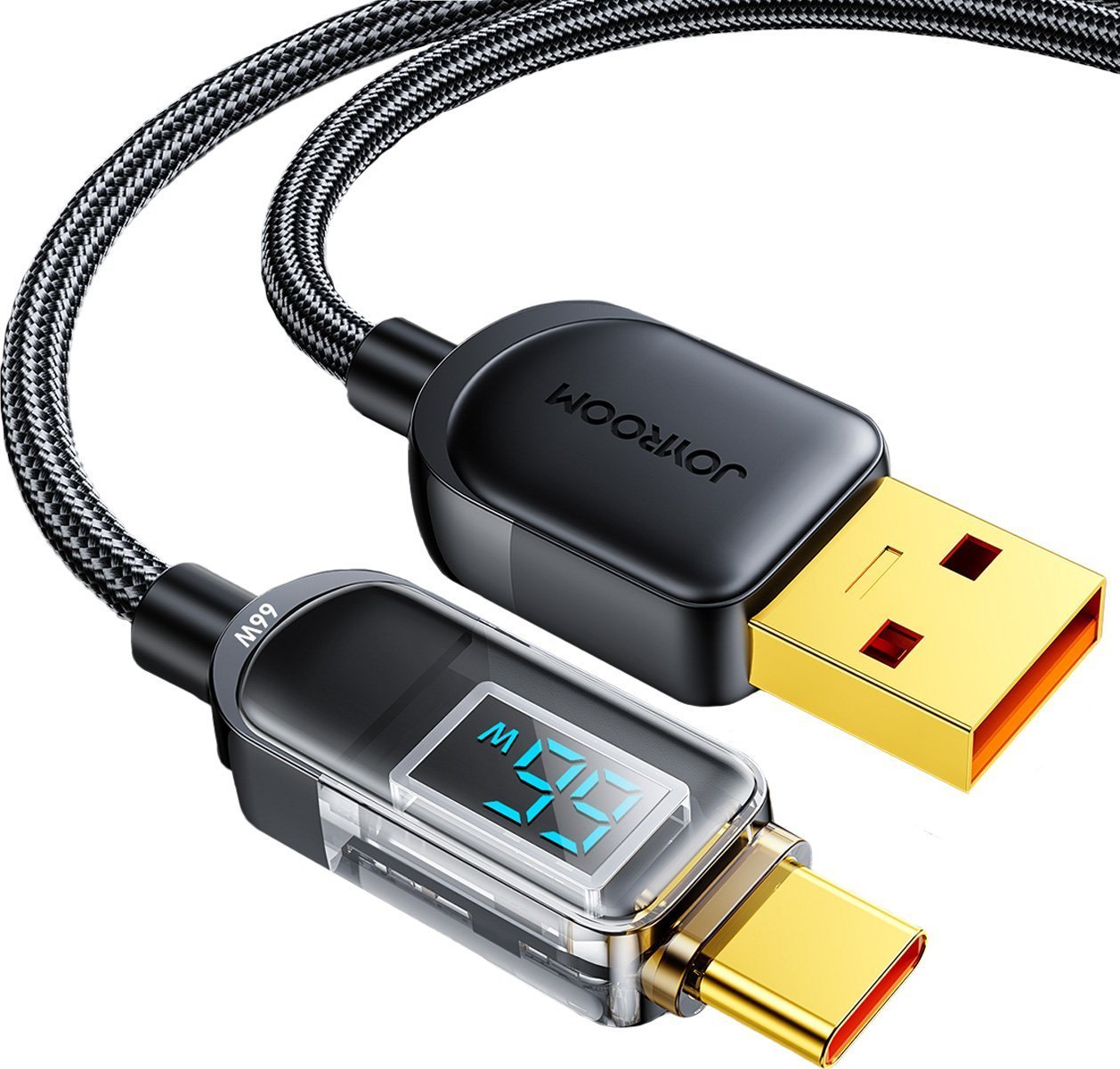 Kabel USB Joyroom USB-A - USB-C 1.2 m Czarny (JYR647) JYR647 (6956116725808) USB kabelis