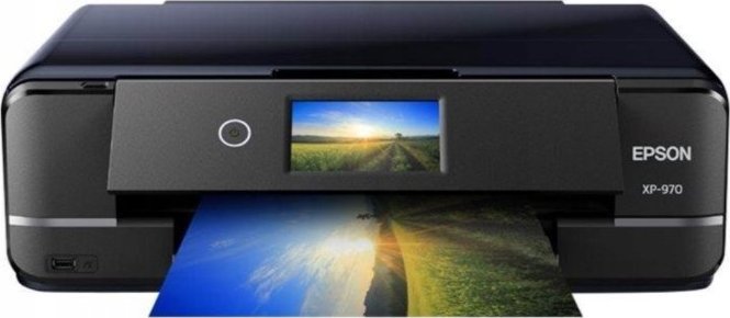 Epson Expression Photo XP-970 Tintenstrahl-Multifunktionsgerat (A4, Drucken, Kopieren, Scannen, USB, Wi-Fi, LAN) printeris