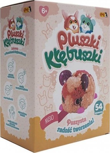 Creative set Pluszki-Klebuszki 54 elements Teddy bear galda spēle