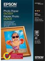 Papier Epson Glossy A3 / 20 Arkuszy (C13S042536) papīrs