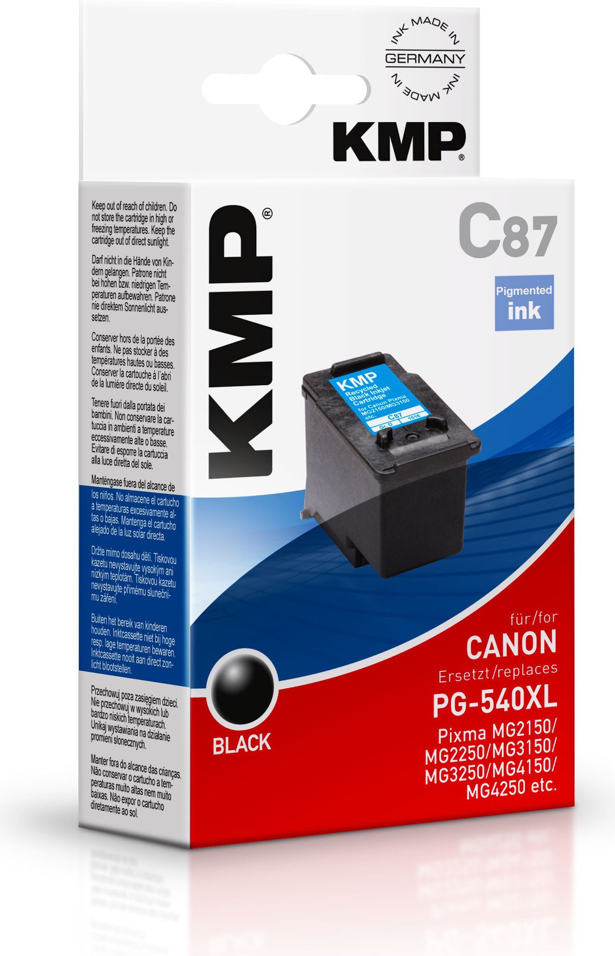 KMP C87 ink cartridge black compatible with Canon PG-540 XL kārtridžs