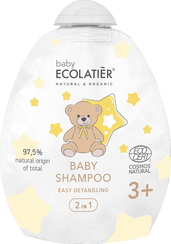 Ecolatier ECOLATIER BABY Szampon dla niemowlat 2 w 1 Latwe rozczesywanie 3+  250 ml DOY-PACK 11201910 Matu šampūns