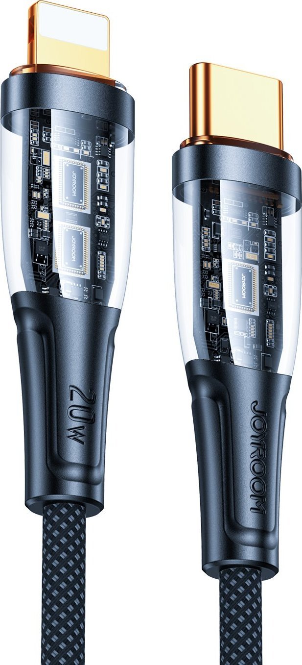 Kabel USB Joyroom USB-C - Lightning 1.2 m Czarny (JYR572) JYR572 (6941237198884) USB kabelis