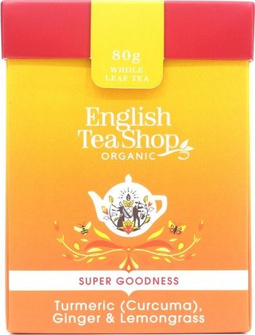 English Tea English Tea Shop, Herbata sypana, Turmeric, Ginger & Lemongrass, 80 g ETS00048 (680275060048) piederumi kafijas automātiem