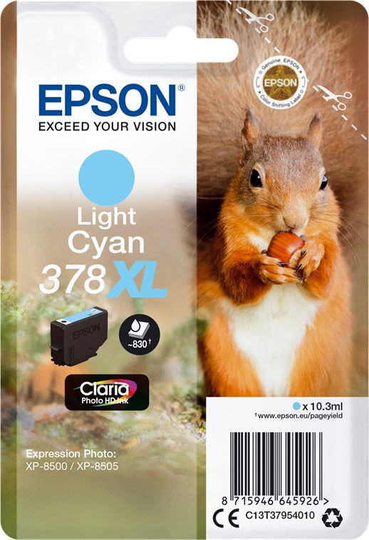 Epson ink cartridge light cyan Claria Photo HD 378 XL    T 3795 kārtridžs