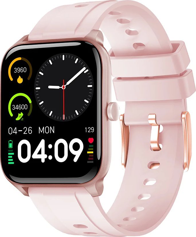 Smartwatch KU3S pink Viedais pulkstenis, smartwatch