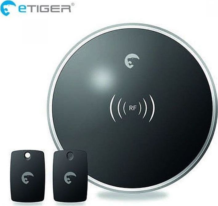 eTiger eTIGER RFID Keypad - Bezprzewodowa klawiatura z brelokami RFID uniwersalny 35768-uniw (3700930500690)