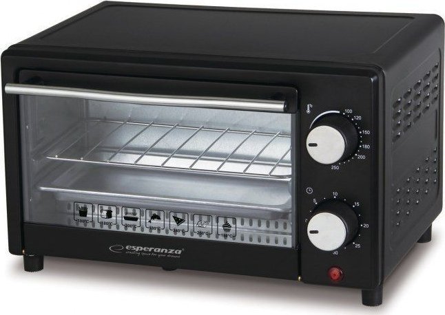 Esperanza EKO004 toaster oven 10 L 900 W Black Grill