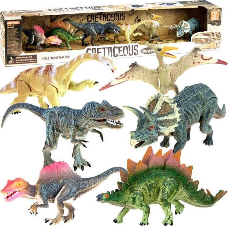 Figurka Jokomisiada Zestaw dinozaurow DINOZAURY malowane 6szt ZA2051 ZA2051 (3600611215205) bērnu rotaļlieta
