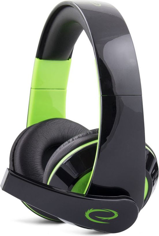 Esperanza ESPERANZA STEREO HEADPHONES WITH MICROPHONE FOR GAMERS CONDOR GREEN 5901299922408 austiņas