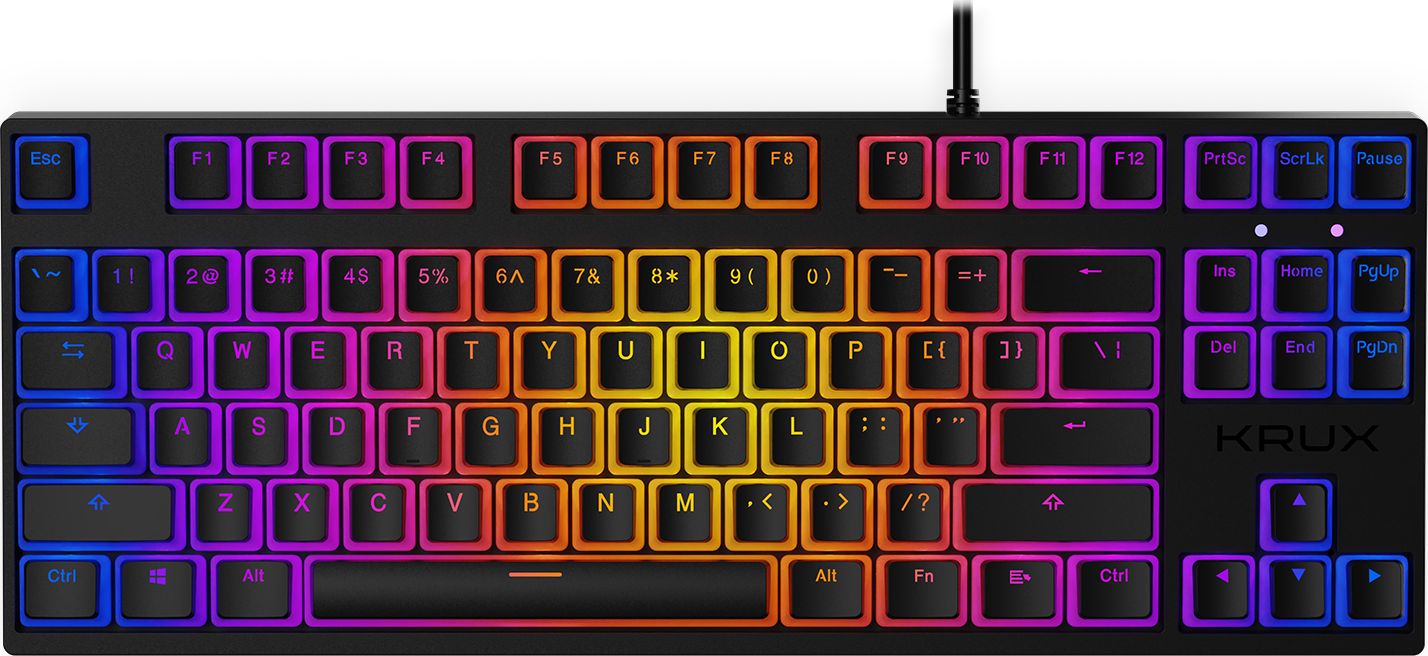 Krux Atax PRO RGB Pudding Outemu Black klaviatūra