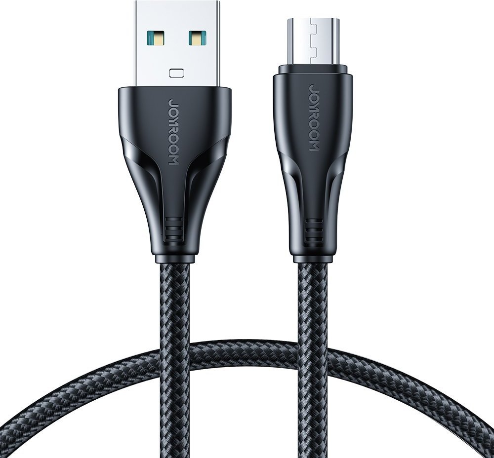 Kabel USB Joyroom USB-A - microUSB 0.25 m Czarny (JYR704) JYR704 (6956116763961) USB kabelis