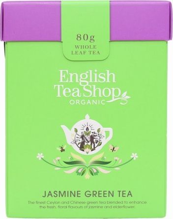 English Tea English Tea Shop, Herbata sypana, Jasmine Green Tea, 80 g ETS09936 (680275059936) piederumi kafijas automātiem