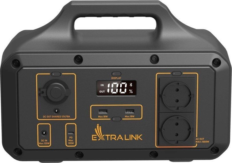 Extralink EPS-S600S portable power station 6 Lithium-Ion (Li-Ion) 30630 mAh 600 W 9 kg Powerbank, mobilā uzlādes iekārta