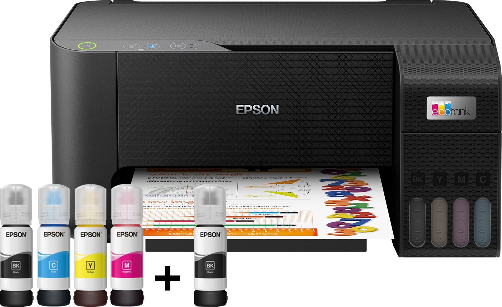 Epson Multifunctional printer EcoTank L3210 Colour, Inkjet, 3-in-1, A4, Black printeris