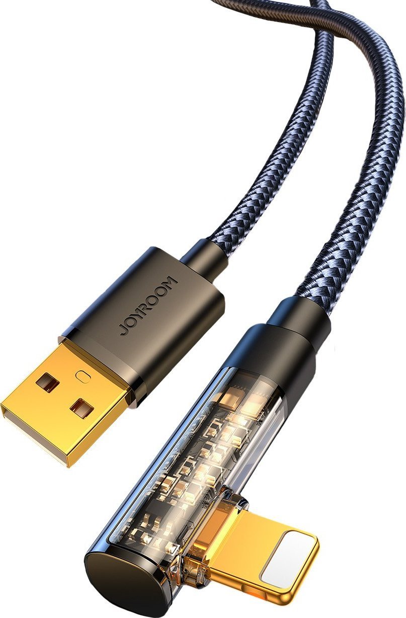 Kabel USB Joyroom USB-A - Lightning 1.2 m Czarny (JYR653) JYR653 (6956116725822) USB kabelis