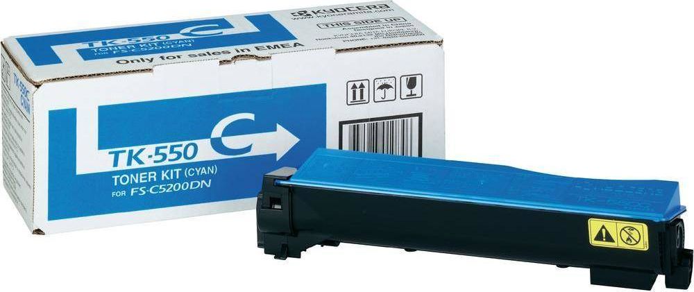 Toner Kyocera TK-550-C | 6000 pages | Cyan |   FS-C5200DN toneris