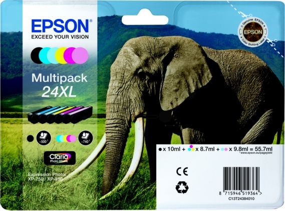 Epson 2434393 24XL, Multipack kārtridžs