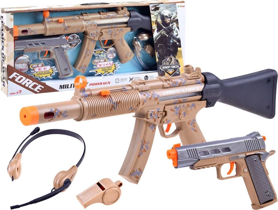 Jokomisiada Zestaw dla zolnierza Karabin + pistolet (ZA3455) ZA3455 (5905258509570) Rotaļu ieroči