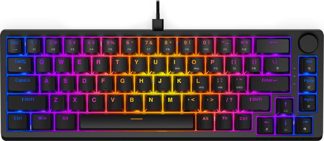 KRUX ATAX 65% Pro RGB Outemu Red klaviatūra